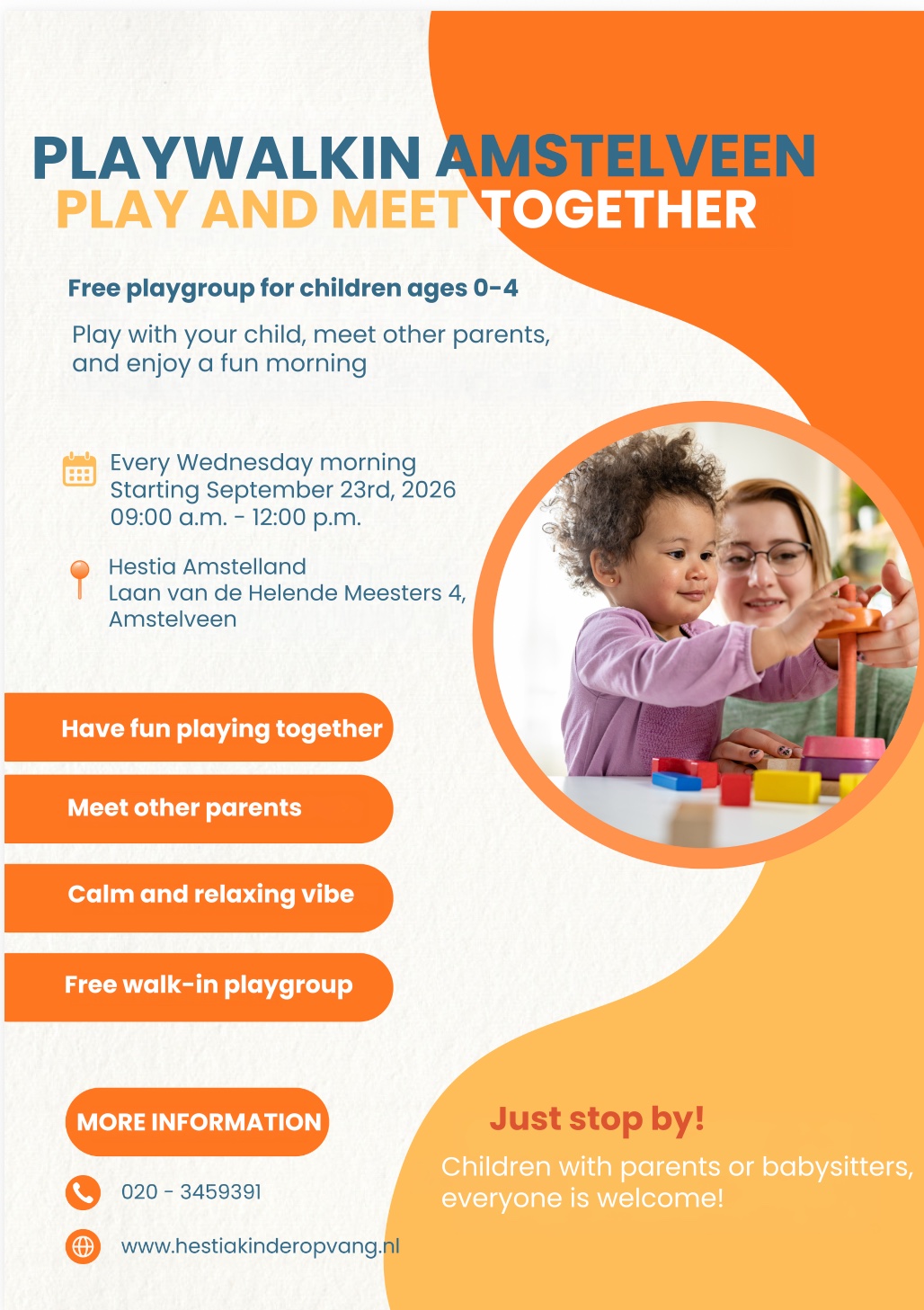 π§Έ PLAY WALK-IN AMSTELVEEN π